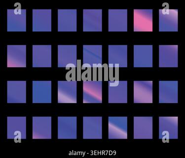 Mobile screen lock display collection of colorful backgrounds in trendy neon colors. Modern screen vector design for mobile app. Soft color abstract Stock Vector