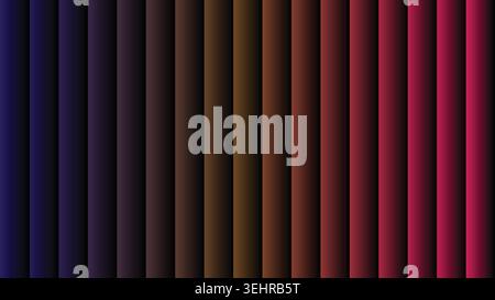 Abstract vertical multicolored dark shutter gradient stripes background texture backdrop Stock Vector