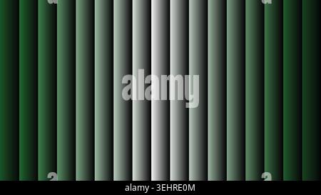 Abstract green and white vertical shutter gradient stripes background Stock Vector