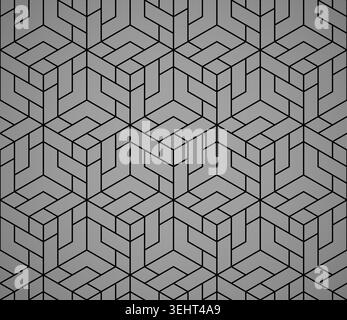 The geometric pattern with lines. Seamless vector background. Black texture. Graphic modern pattern. Simple lattice graphic design Stock Vector