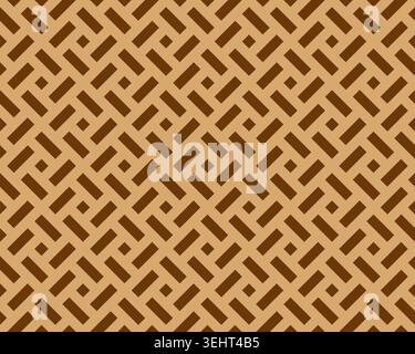 Abstract geometric pattern. A seamless vector background. Gold and brown ornament. Graphic modern pattern. Simple lattice graphic design Stock Vector
