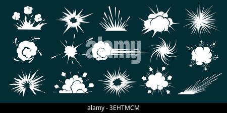 Energy explosion set Stock Vector
