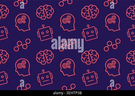 ai pattern seamless background Stock Vector