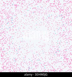 Abstract pixel pattern inspired by fintech and business technology Stock Vector