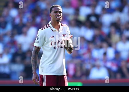 London, UK. 24th May, 2026. Gabriel of Arsenal during the Crystal Palace vs Arsenal Premier League match at Selhurst Park, London. Picture credit should read: Paul Terry/Sportimage Credit: Sportimage Ltd/Alamy Live News Stock Photo