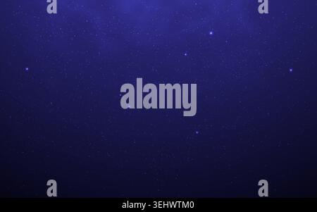 Space background with glowing stars and deep blue sky. Starry galaxy backdrop. Nebula wallpaper. Abstract cosmic night for astronomy, sci-fi or Stock Vector
