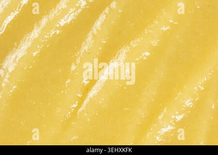 Close-up of creamy mashed apple sauce texture Stock Photo
