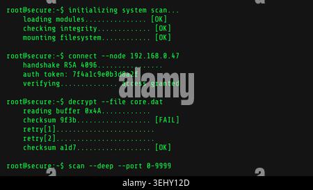 Green Terminal Hacking Command Line Screen Illustration Stock Vector