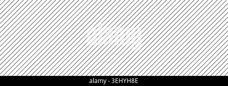 Abstract slash line pattern with diagonal black stripes on white background. Minimal geometric texture for wallpaper, fabric, packaging, modern design, textile print and decorative backdrop. Stock Vector