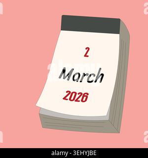 March 6. Daily Calendar icon for design. Simple design for business ...