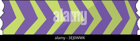 Duct tape vibrant chevron pattern adhesive strip Stock Vector