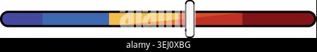Price range slider gradient ui element Stock Vector