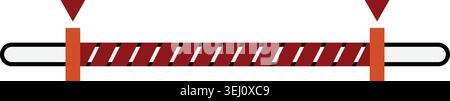 User interface selecting price range control bar Stock Vector