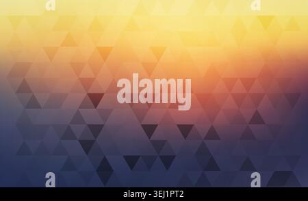 Abstract geometric triangle pattern background colorful gradient. Texture modern polygon composition elegant minimal digital design backdrop Stock Vector