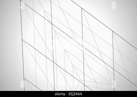 Abstract futuristic pyramid structure rendered as a clean geometric network background Stock Vector