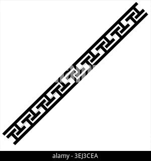 Black and white chain link fence section Stock Vector