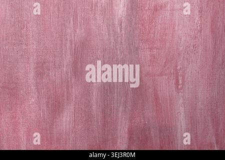 Pink painted artistic canvas background texture Stock Photo
