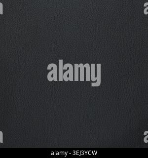 Natural qualitative black leather texture. Close up Stock Photo