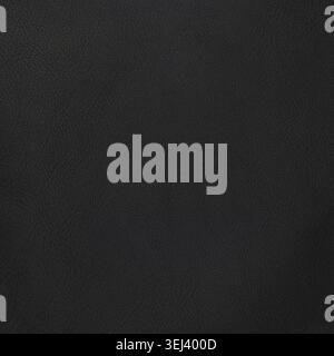 Natural qualitative black leather texture. Close up Stock Photo
