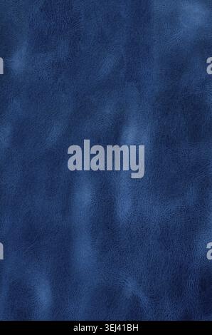 Blue leather texture closeup, useful as background Stock Photo
