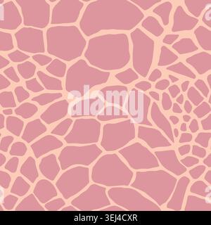 Abstract modern giraffe seamless pattern. Animals trendy background. Colorful decorative vector stock illustration for print, card, postcard, fabric Stock Vector