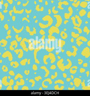 Abstract modern leopard seamless pattern. Animals trendy background. Color decorative vector stock illustration for print, card, postcard, fabric Stock Vector