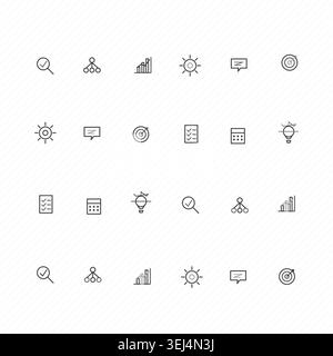 Icon Sets vector background with high-impact decorative layout for microstock and commercial design projects. Stock Vector