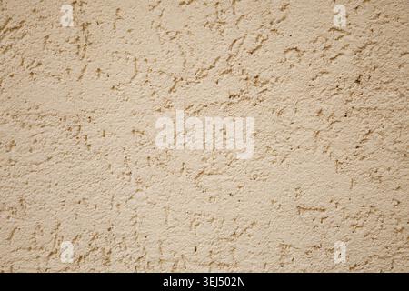 Textured Beige Stucco Wall Surface Stock Photo