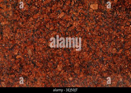 Polished Red Granite Stone Texture Stock Photo