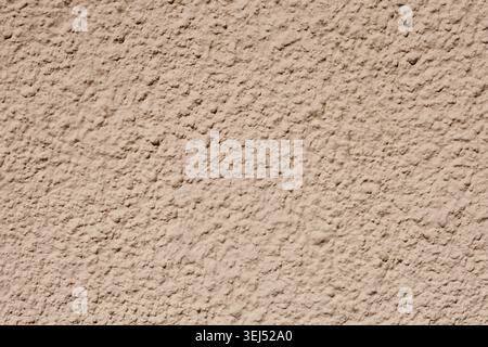 Coarse Beige Plastered Wall Surface Texture Stock Photo