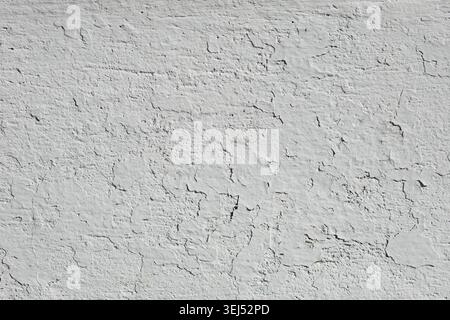 Peeling White Paint on Concrete Wall Texture Stock Photo
