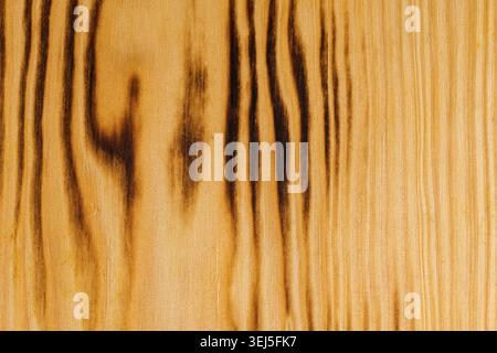Background texture from burned brown pine wood Stock Photo