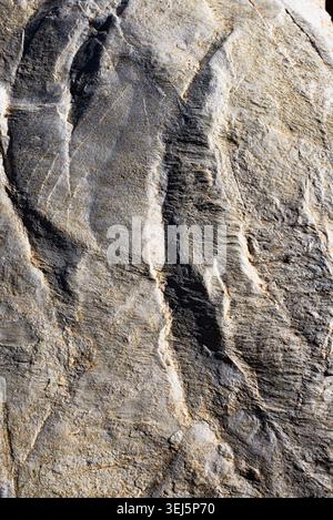 Real natural grunge rusted raw white marble stone surface texture as extracted from the mountain Stock Photo
