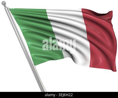 Isolated on White, 3d Rendered Image Stock Photo