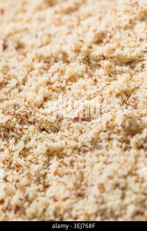 Homemade Organic Ground Almond Flour in a Bowl Stock Photo