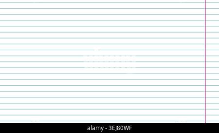 Lined Notepad Paper Background with Margin Stock Vector