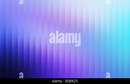 Dynamic background creating light and color effects. Gradient changing from deep blue to bright cyan with vertical stripes Stock Photo
