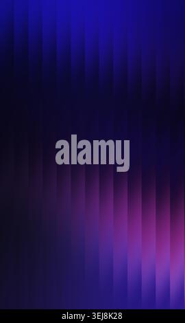 Dynamic abstract background showing vertical glass-like stripes with a vibrant purple and blue color gradient Stock Photo
