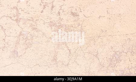 Beige distressed concrete wall texture background with rough plaster surface Stock Photo