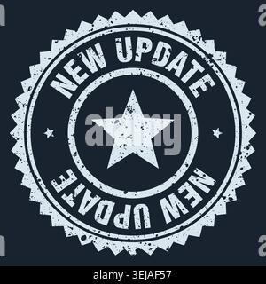 new update stamp. new update white grunge round stamp Stock Vector