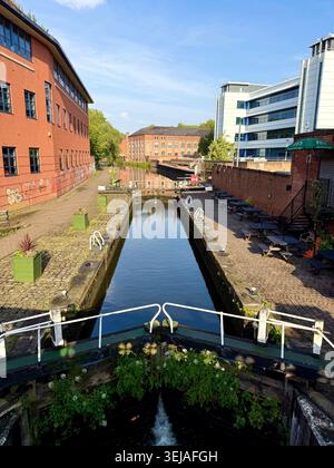 Castle Lock on the Nottingham Canal, Nottingham, England, U.K. Stock Photo