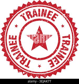 trainee stamp. trainee red grunge round stamp Stock Vector