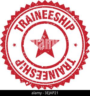 traineeship stamp. traineeship red grunge round stamp Stock Vector