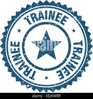 trainee stamp. trainee blue grunge round stamp Stock Vector