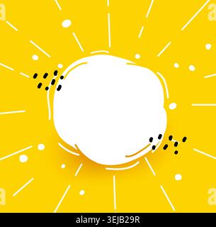 Hello summer. Banner of sale in online store. sun on a yellow background. special offer with sun sign. Vector illustration. Stock Vector