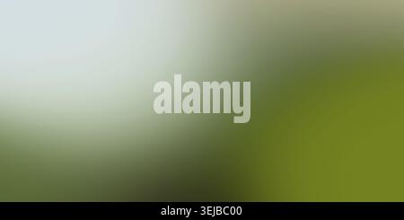 Soft abstract green gradient background transitioning from light mint to deep olive tones, creating a calm minimal backdrop suitable for modern design Stock Photo