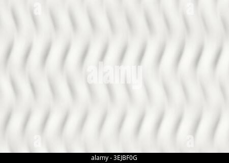 Blurred white abstract wavy pattern background creating optical illusion Stock Photo