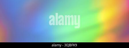 Vivid abstract rainbow gradient with bright blurred colors creating a soft dreamy background Stock Photo