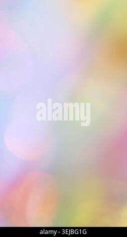 Colorful pastel abstract background with soft blurred light and rainbow gradient Stock Photo