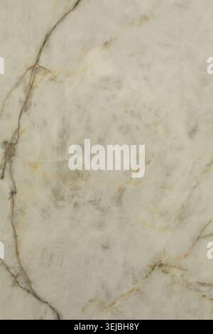 A close-up view of a marble surface showcasing its smooth texture and delicate veining in shades of white, cream, and light gray. The natural patterns Stock Photo
